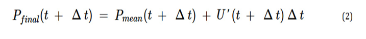 Ecuación matemática que expresa la presión final como la suma de la presión media y el producto de una función U por un incremento de tiempo.

Descripción generada con IA
